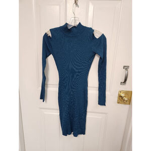 Women's Say What? Dress, Blue, Size L